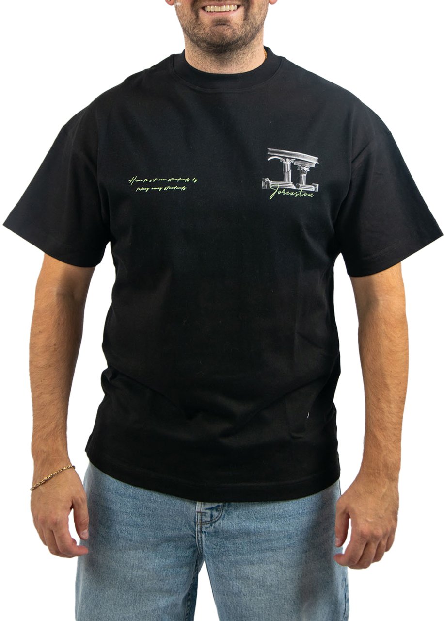 JORCUSTOM Jorcustom Broken World Loose Fit T-Shirt Zwart