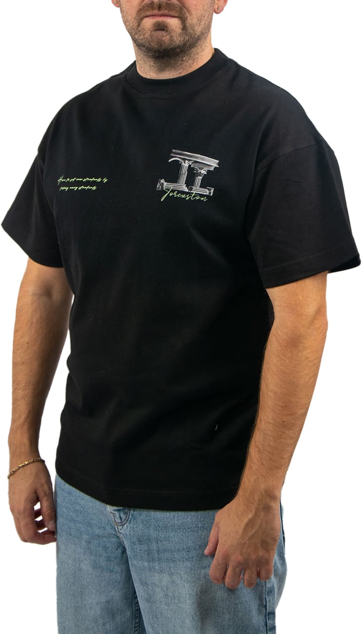 JORCUSTOM Jorcustom Broken World Loose Fit T-Shirt Zwart