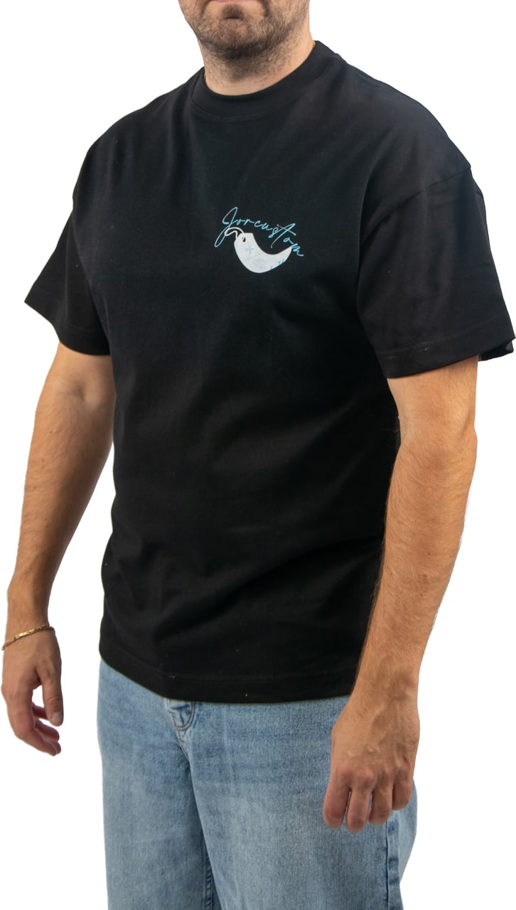 JORCUSTOM Jorcustom One Way Ticket Loose Fit T-Shirt Zwart