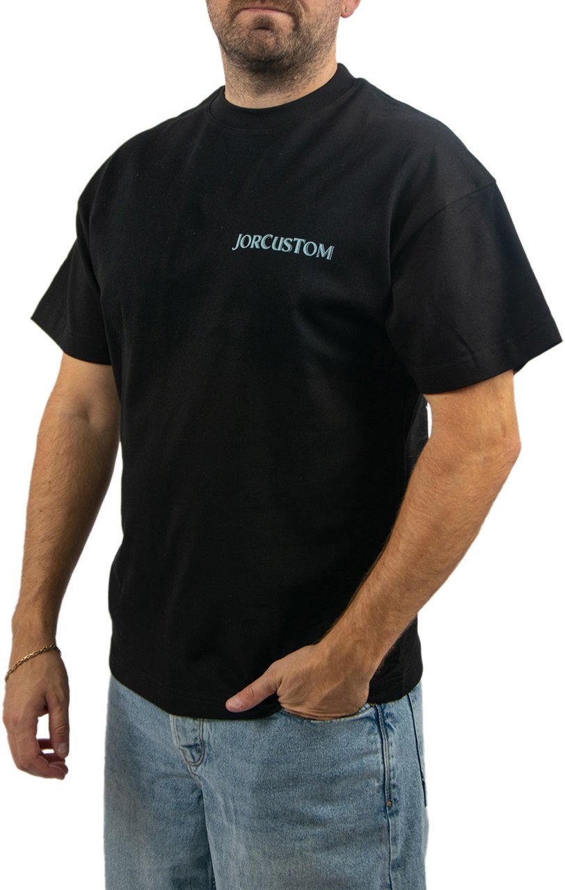 JORCUSTOM Jorcustom Ribbon Loose Fit T-Shirt Zwart