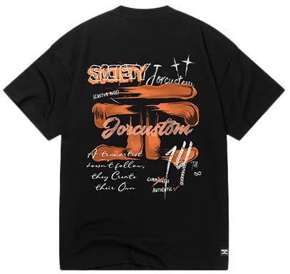Jorcustom KD-Artist2.0 Loose Fit T-Shirt Zwart