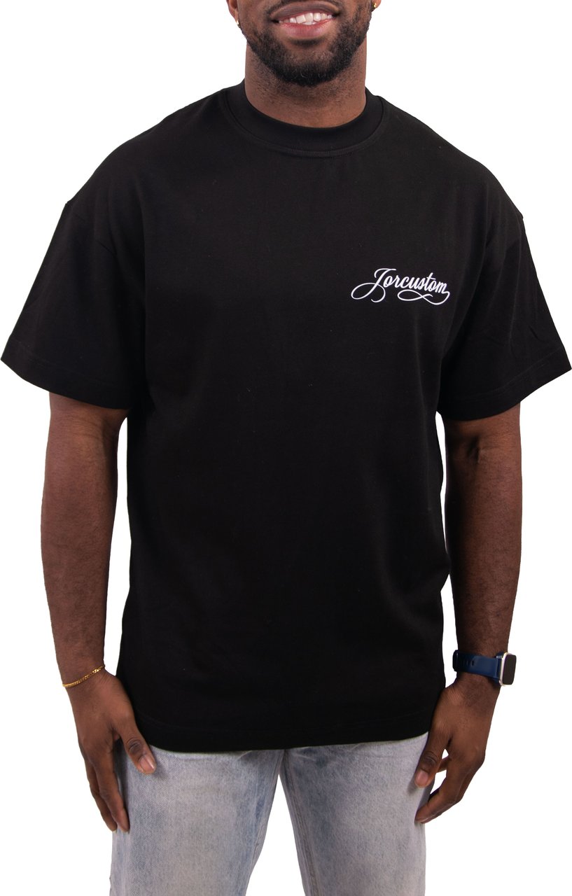 JORCUSTOM Jorcustom Handscript Loose Fit T-Shirt Zwart
