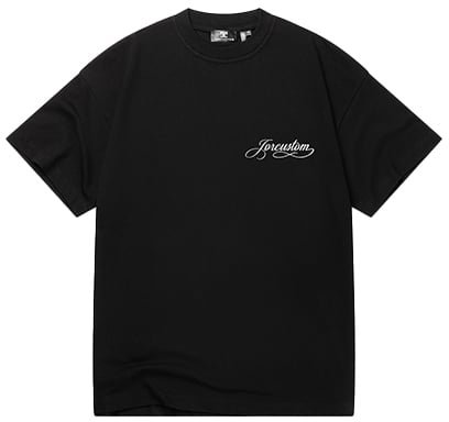JORCUSTOM Jorcustom Handscript Loose Fit T-Shirt Zwart