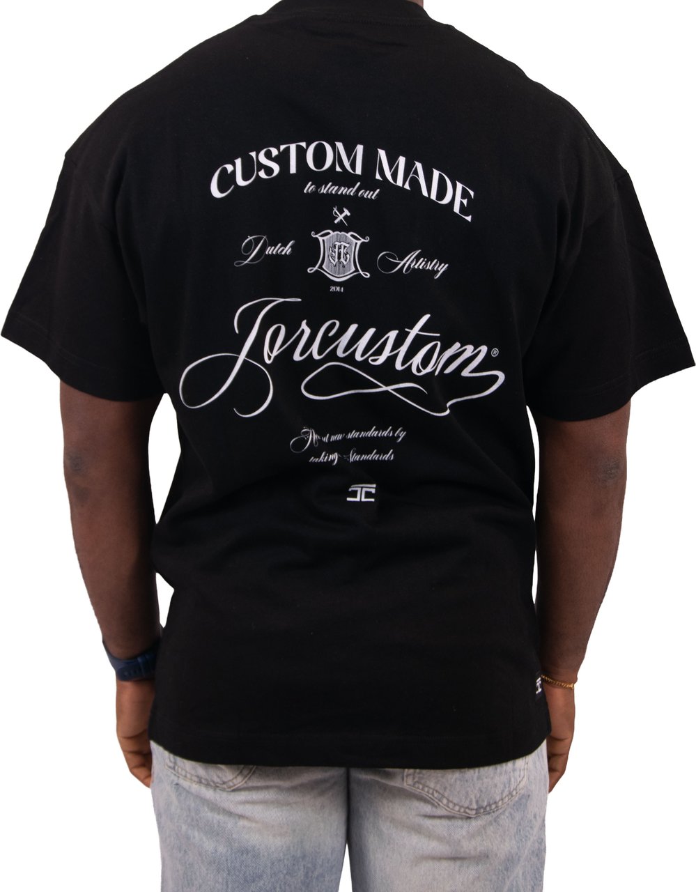 JORCUSTOM Jorcustom Handscript Loose Fit T-Shirt Zwart