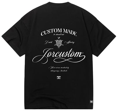 JORCUSTOM Jorcustom Handscript Loose Fit T-Shirt Zwart