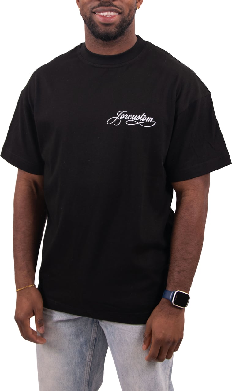 JORCUSTOM Jorcustom Handscript Loose Fit T-Shirt Zwart