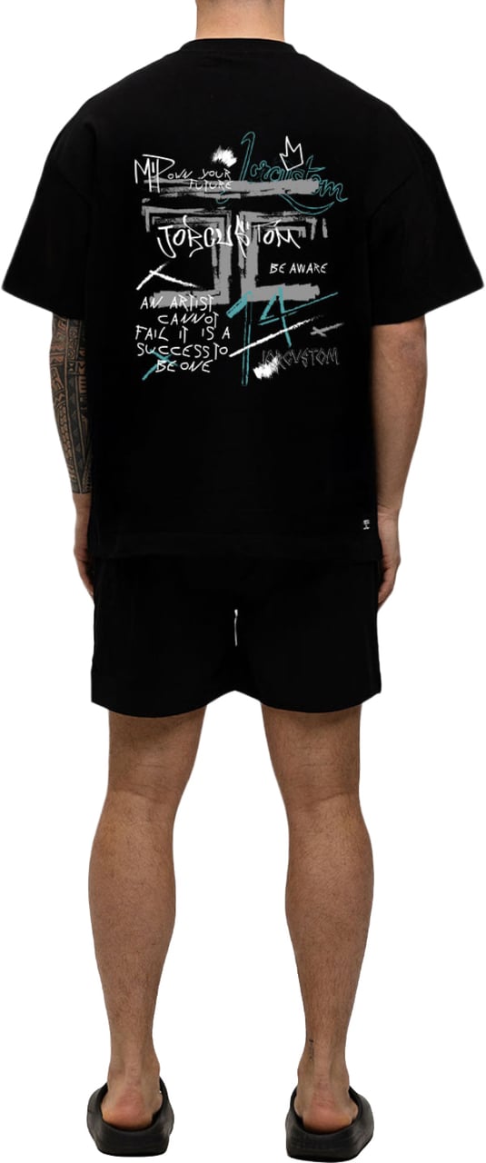 JORCUSTOM Artist Summer Set Loose Fit T-Shirt Zwart