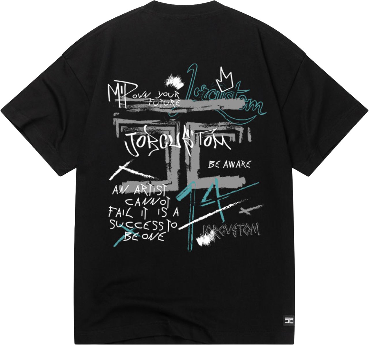 JORCUSTOM Artist Summer Set Loose Fit T-Shirt Zwart