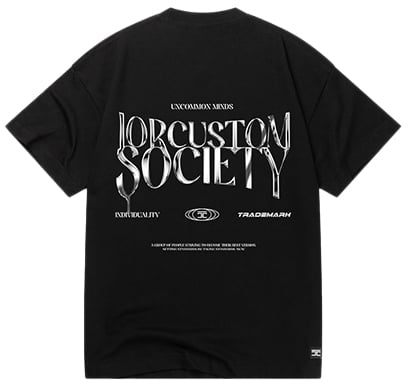 JORCUSTOM Jorcustom UncommonMinds Summer Set Loose Fit T-Shirt Zwart