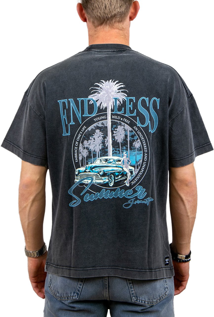 JORCUSTOM Jorcustom Endless Summer Loose Fit T-Shirt Grijs
