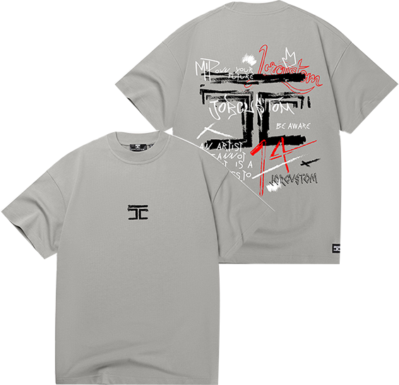 JORCUSTOM Jorcustom Artist Loose Fit T-Shirt Grijs