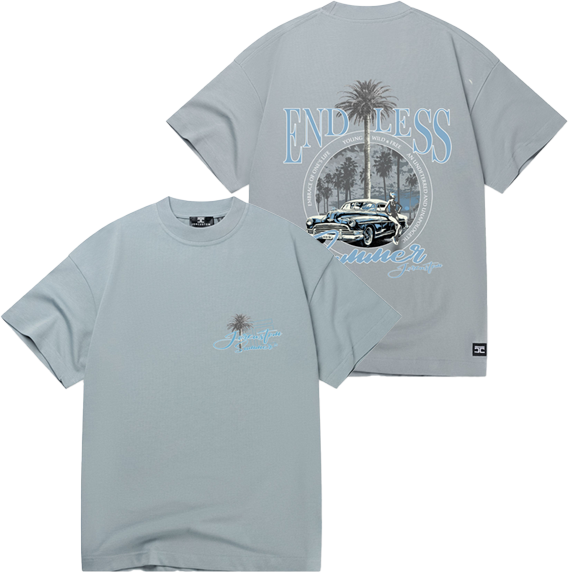 JORCUSTOM Jorcustom Endless Summer Loose Fit T-Shirt Blauw