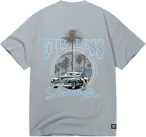 JORCUSTOM Jorcustom Endless Summer Loose Fit T-Shirt Blauw
