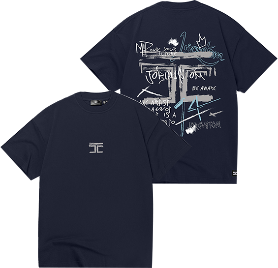 JORCUSTOM Jorcustom Artist Loose Fit T-Shirt Blauw
