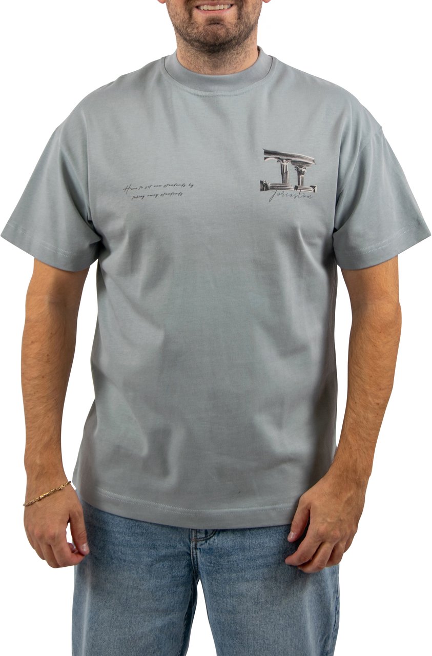 JORCUSTOM Jorcustom Broken World Loose Fit T-Shirt Blauw