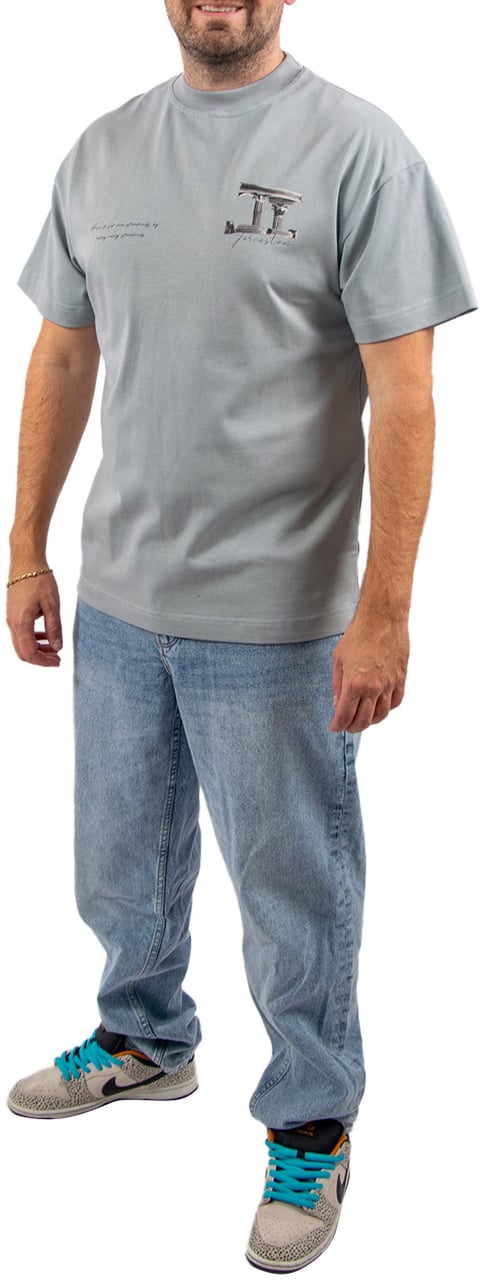 JORCUSTOM Jorcustom Broken World Loose Fit T-Shirt Blauw