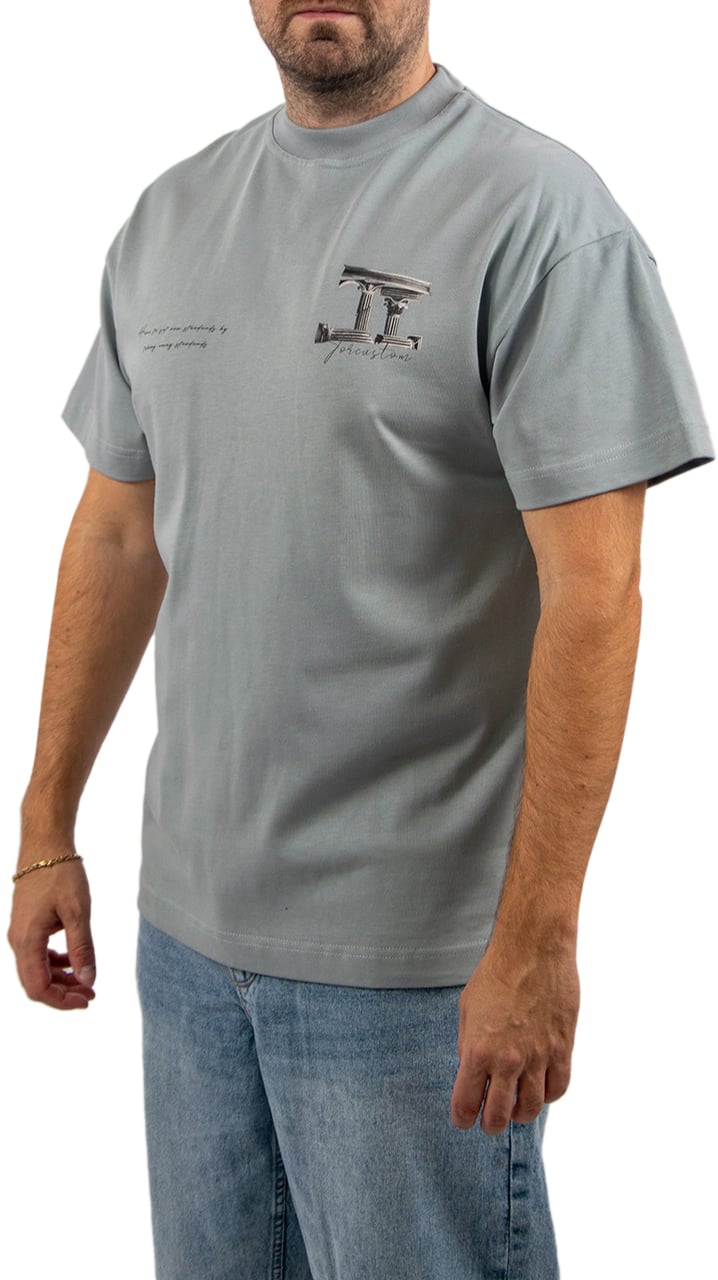 JORCUSTOM Jorcustom Broken World Loose Fit T-Shirt Blauw