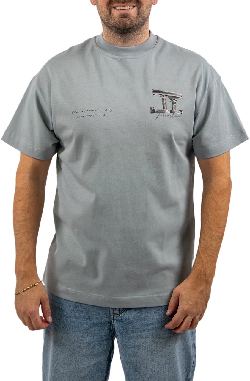 JORCUSTOM Jorcustom Broken World Loose Fit T-Shirt Blauw
