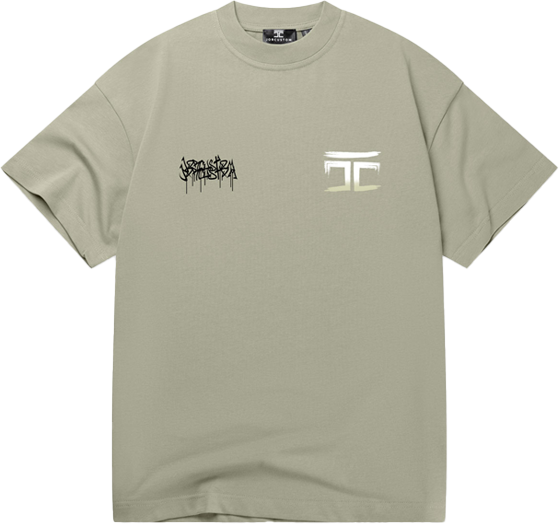 JORCUSTOM Jorcustom Graffiti Loose Fit T-Shirt Groen