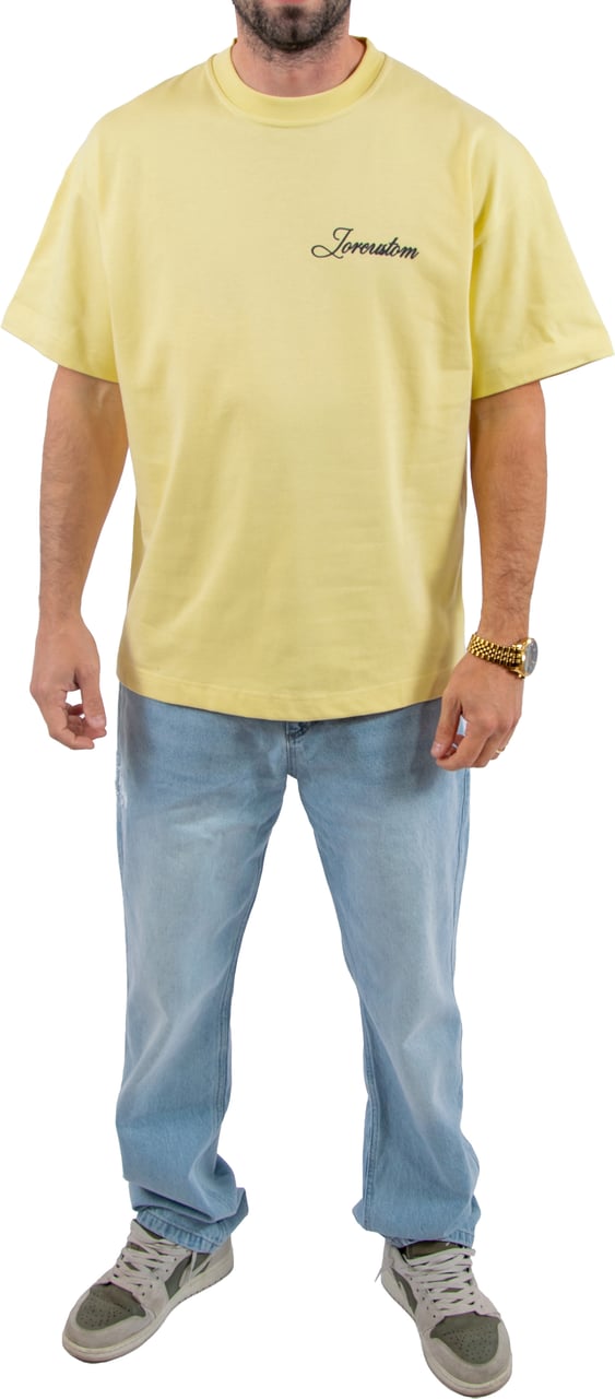 JORCUSTOM Jorcustom Stitched Loose Fit T-Shirt Geel