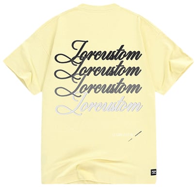 JORCUSTOM Jorcustom Stitched Loose Fit T-Shirt Geel