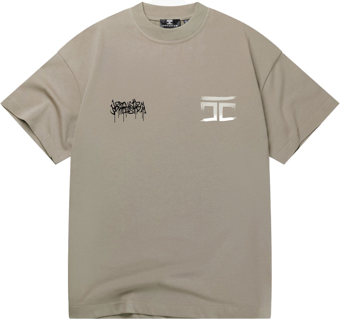 JORCUSTOM Jorcustom Graffiti Loose Fit T-Shirt Beige