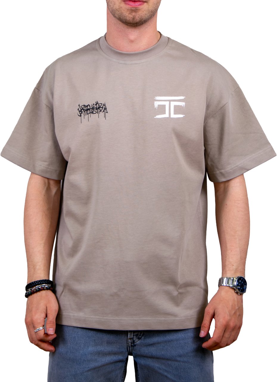 JORCUSTOM Jorcustom Graffiti Loose Fit T-Shirt Beige