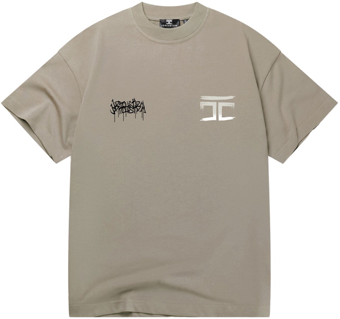 JORCUSTOM Jorcustom Graffiti Loose Fit T-Shirt Beige