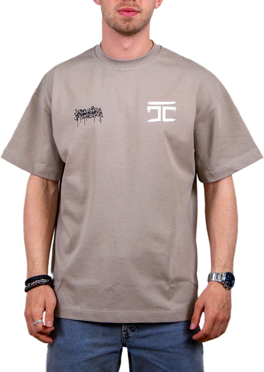 JORCUSTOM Jorcustom Graffiti Loose Fit T-Shirt Beige