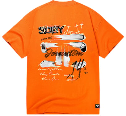JORCUSTOM Jorcustom KD-Artist2.0 Loose Fit T-Shirt Oranje