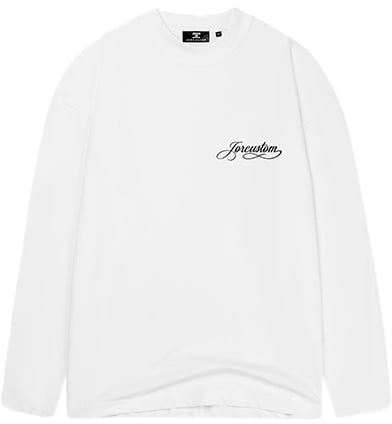 JORCUSTOM Jorcustom Handscript Longsleeve T-Shirt Wit