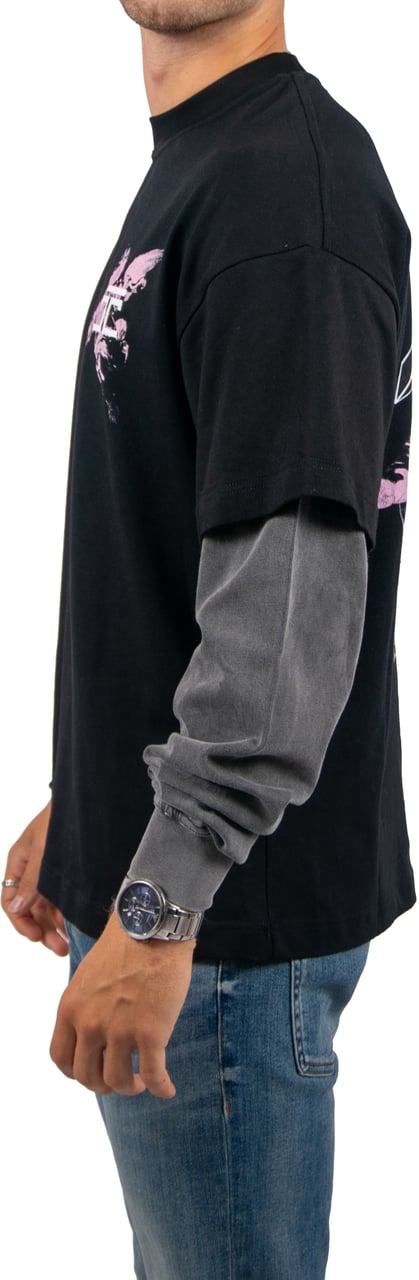 JORCUSTOM Jorcustom AboveAlllimits Double Layered Longsleeve T-Shirt Zwart
