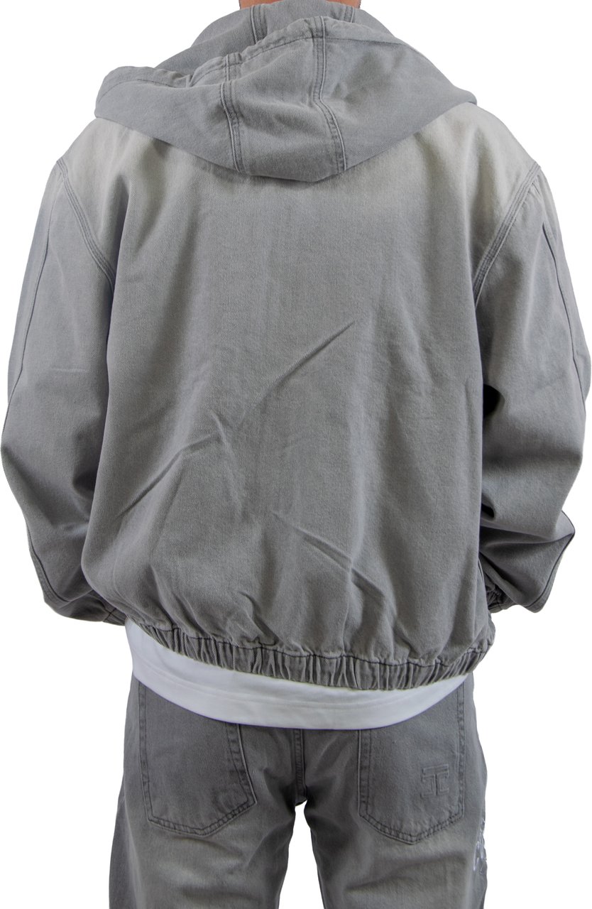 JORCUSTOM Jorcustom CustomSociety Denim Hooded Jacket Grijs