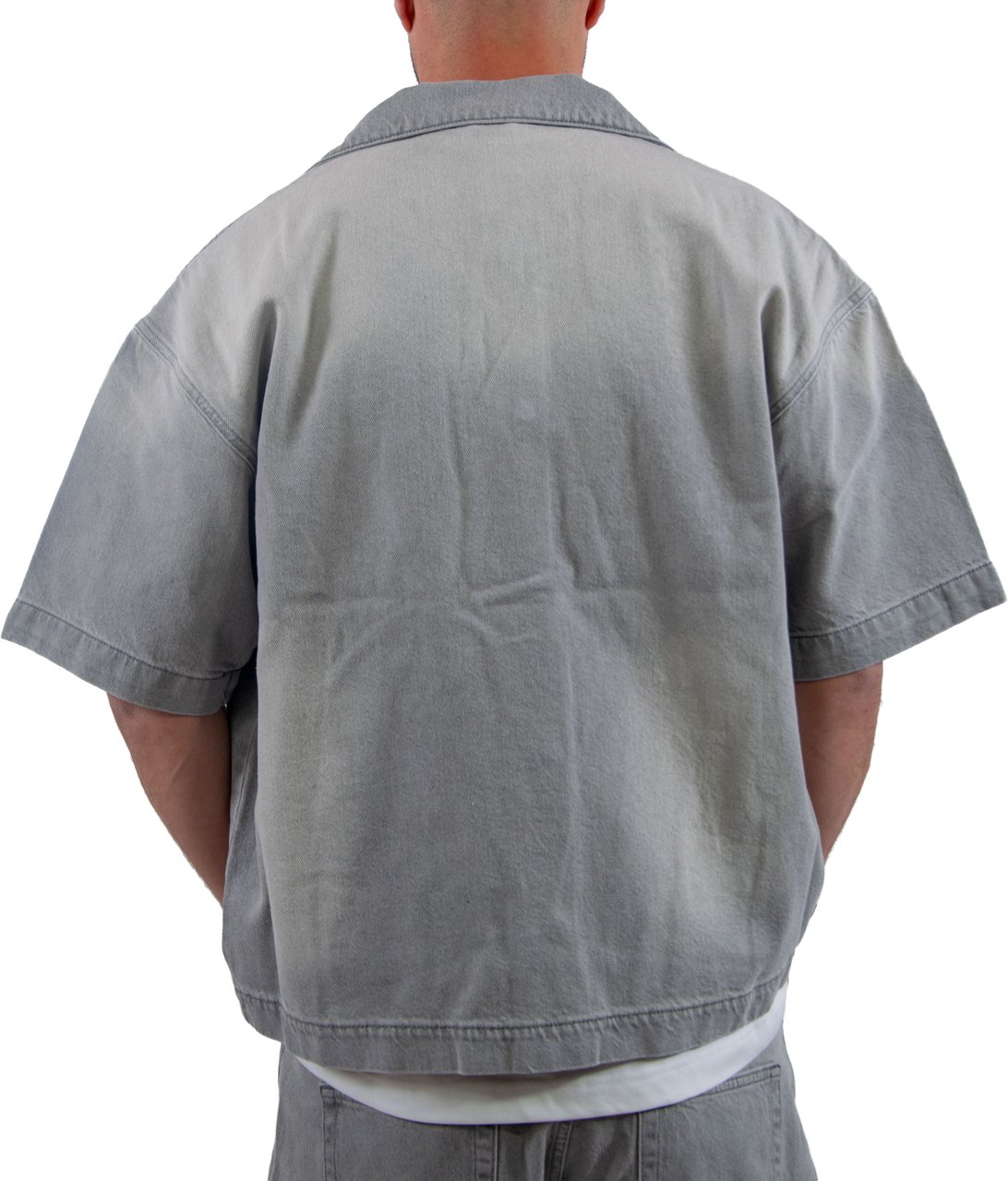 Jorcustom CustomSociety Denim Short Sleeve Jacket Grijs
