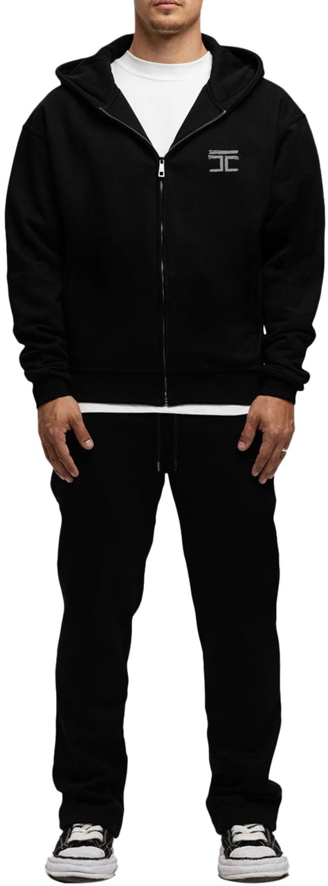 JORCUSTOM Artist Fleece Oversized Vest Zwart