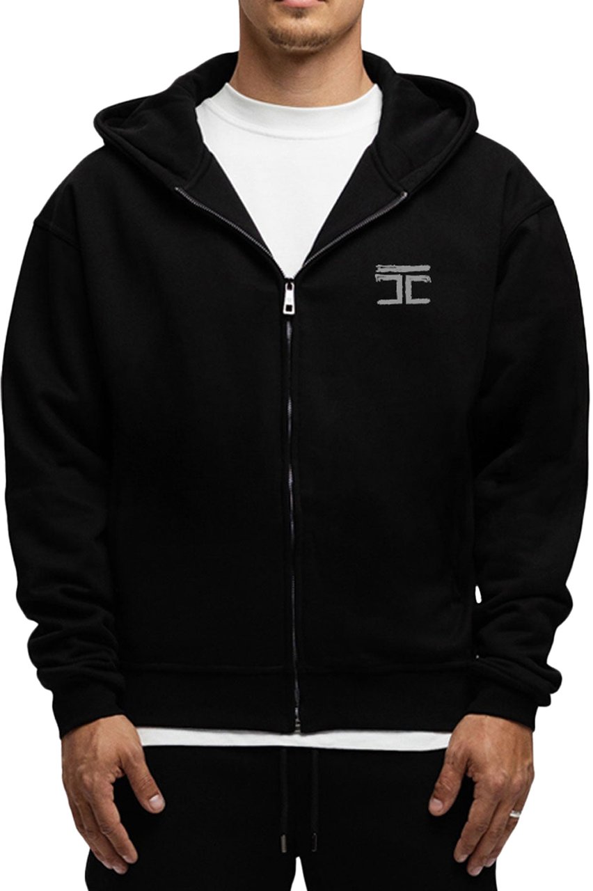 JORCUSTOM Artist Fleece Oversized Vest Zwart