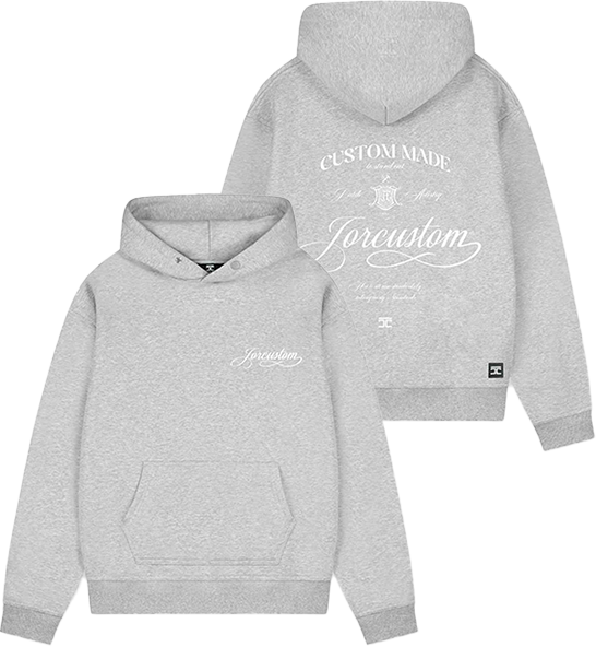 JORCUSTOM Jorcustom Handscript Fleece Oversized Hoodie Grijs