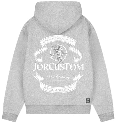JORCUSTOM Jorcustom Ribbon Fleece Oversized Hoodie Grijs