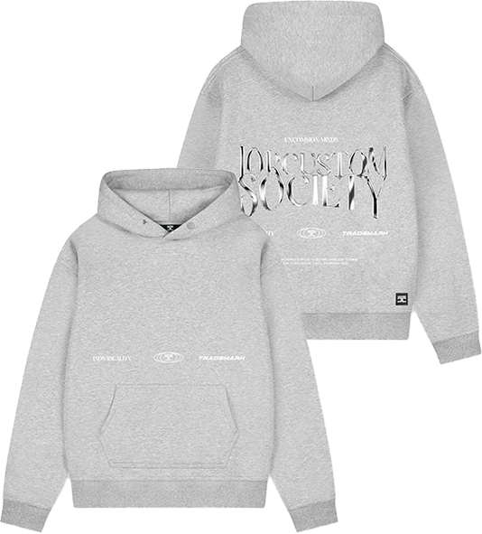 JORCUSTOM Jorcustom Uncommonminds Fleece Oversized Hoodie Grijs