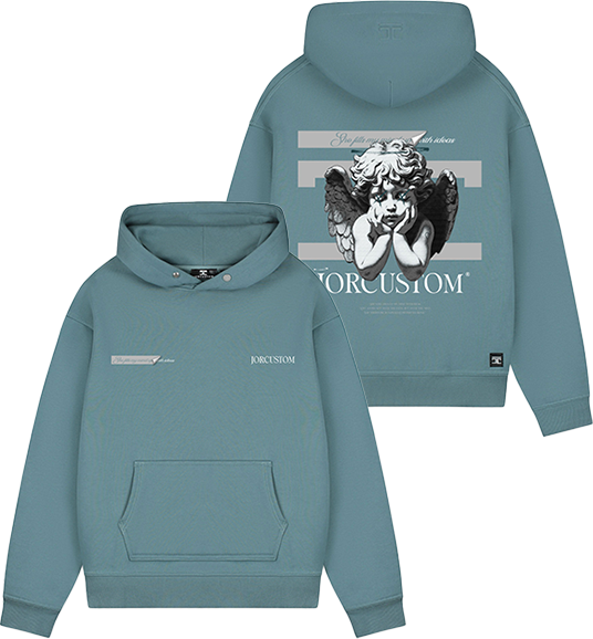 JORCUSTOM Jorcustom Angel2.0 Fleece Oversized Hoodie Blauw