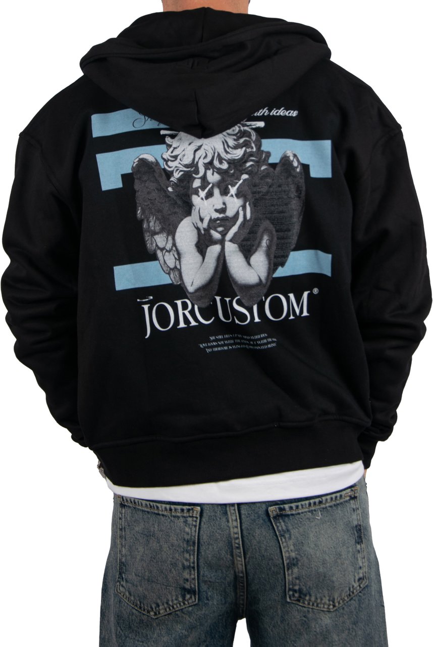 JORCUSTOM Jorcustom Angel2.0 Fleece Zipped Hoodie Zwart