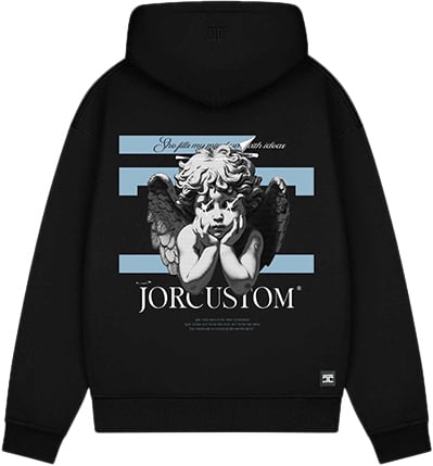 JORCUSTOM Jorcustom Angel2.0 Fleece Zipped Hoodie Zwart