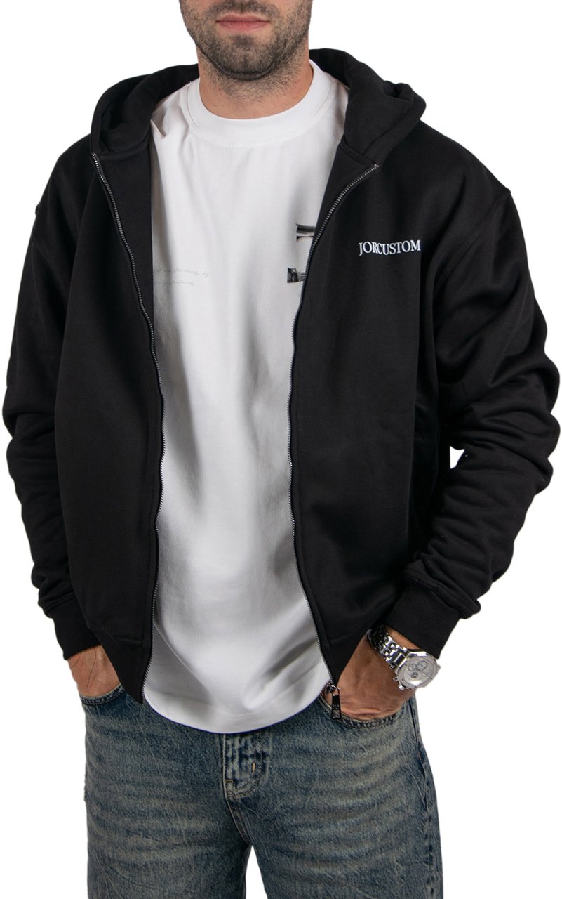 JORCUSTOM Jorcustom Angel2.0 Fleece Zipped Hoodie Zwart
