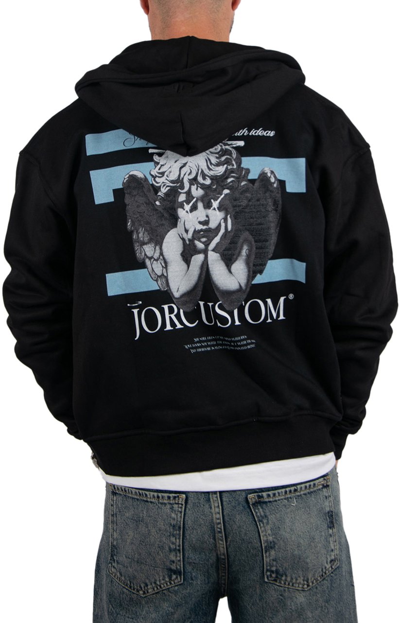 JORCUSTOM Jorcustom Angel2.0 Fleece Zipped Hoodie Zwart