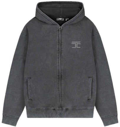 JORCUSTOM Jorcustom Artist Fleece Zipped Hoodie Grijs