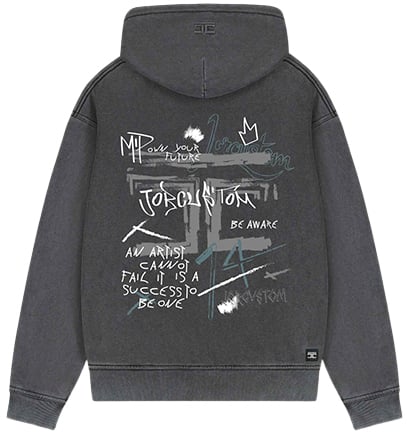 JORCUSTOM Jorcustom Artist Fleece Zipped Hoodie Grijs