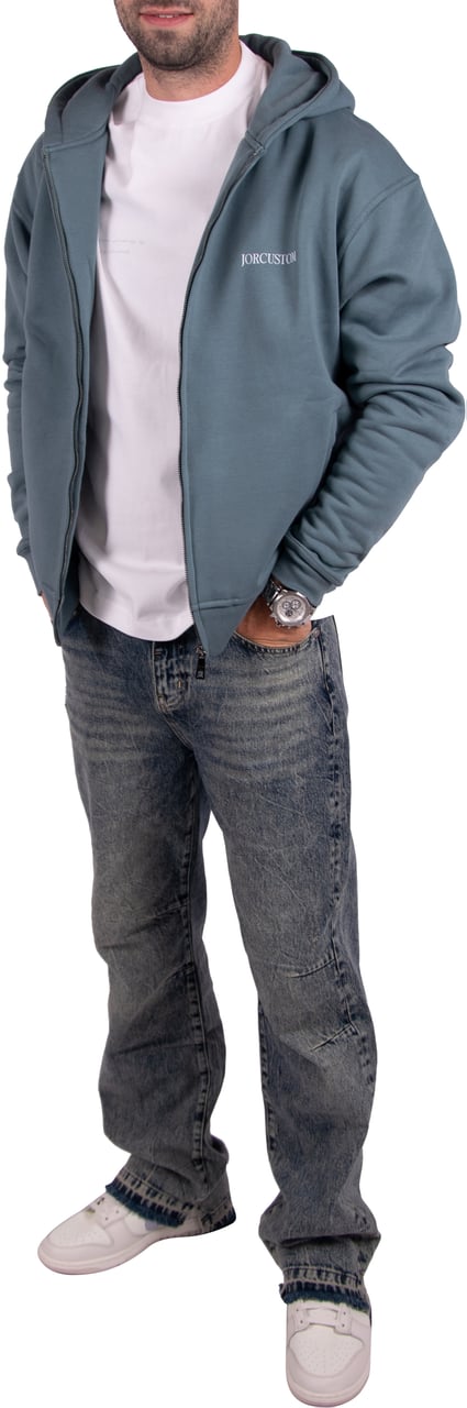 JORCUSTOM Jorcustom Angel2.0 Fleece Zipped Hoodie Blauw