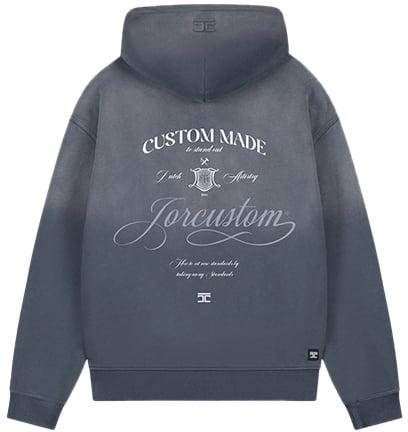 JORCUSTOM Jorcustom Handscript Oversized Hoodie Blauw