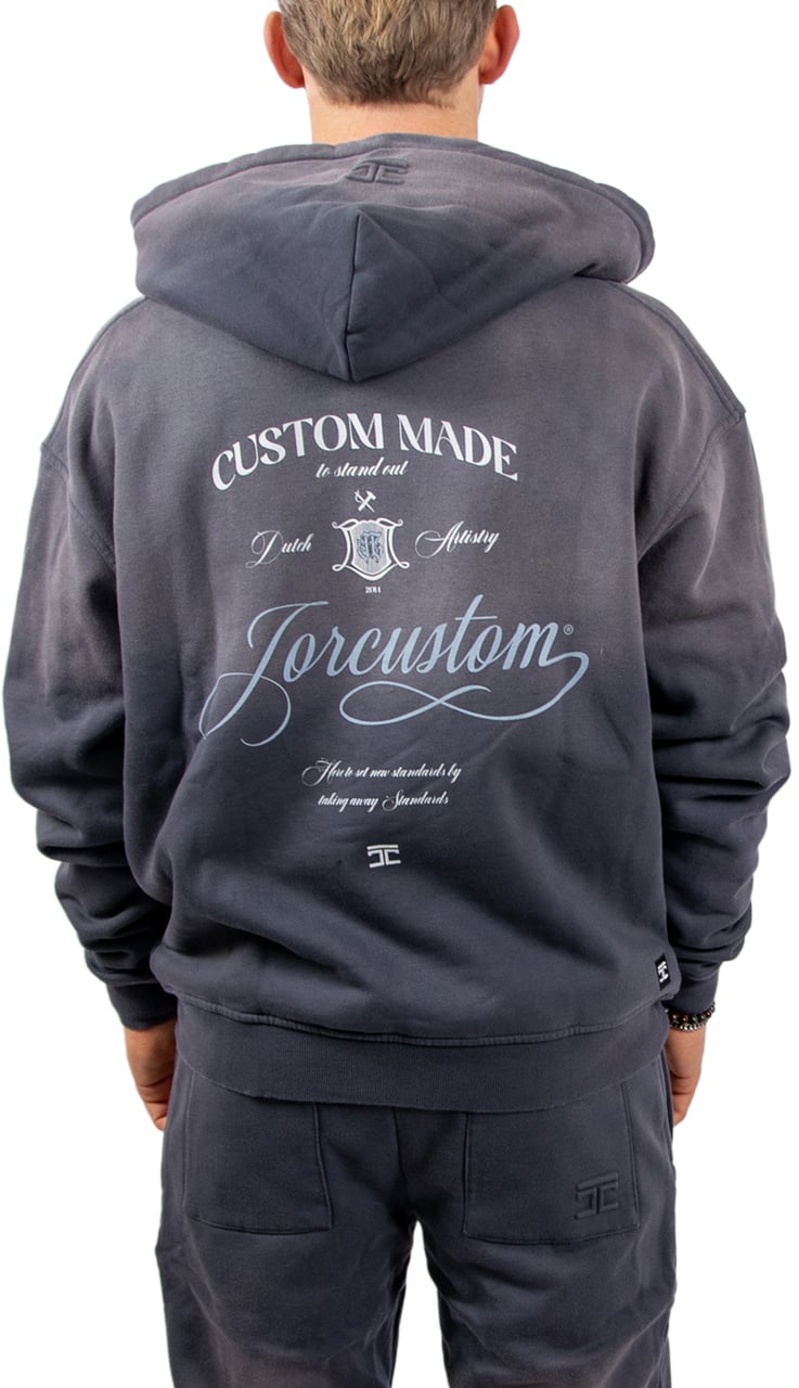 JORCUSTOM Jorcustom Handscript Oversized Hoodie Blauw