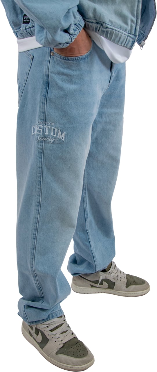 JORCUSTOM Jorcustom Customsociety Denim Straight Fit Jeans Blauw